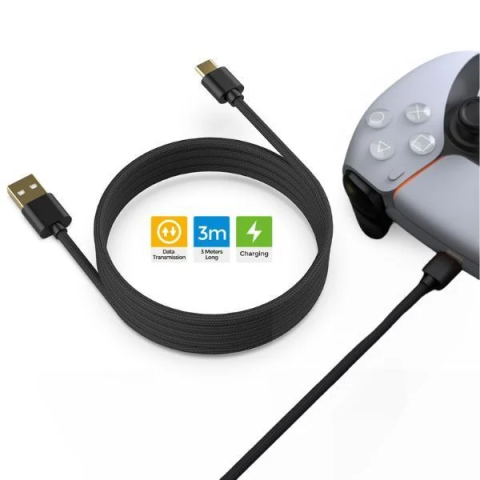 Cáp USB-C Data 3m Cho PS5 Switch Mobile